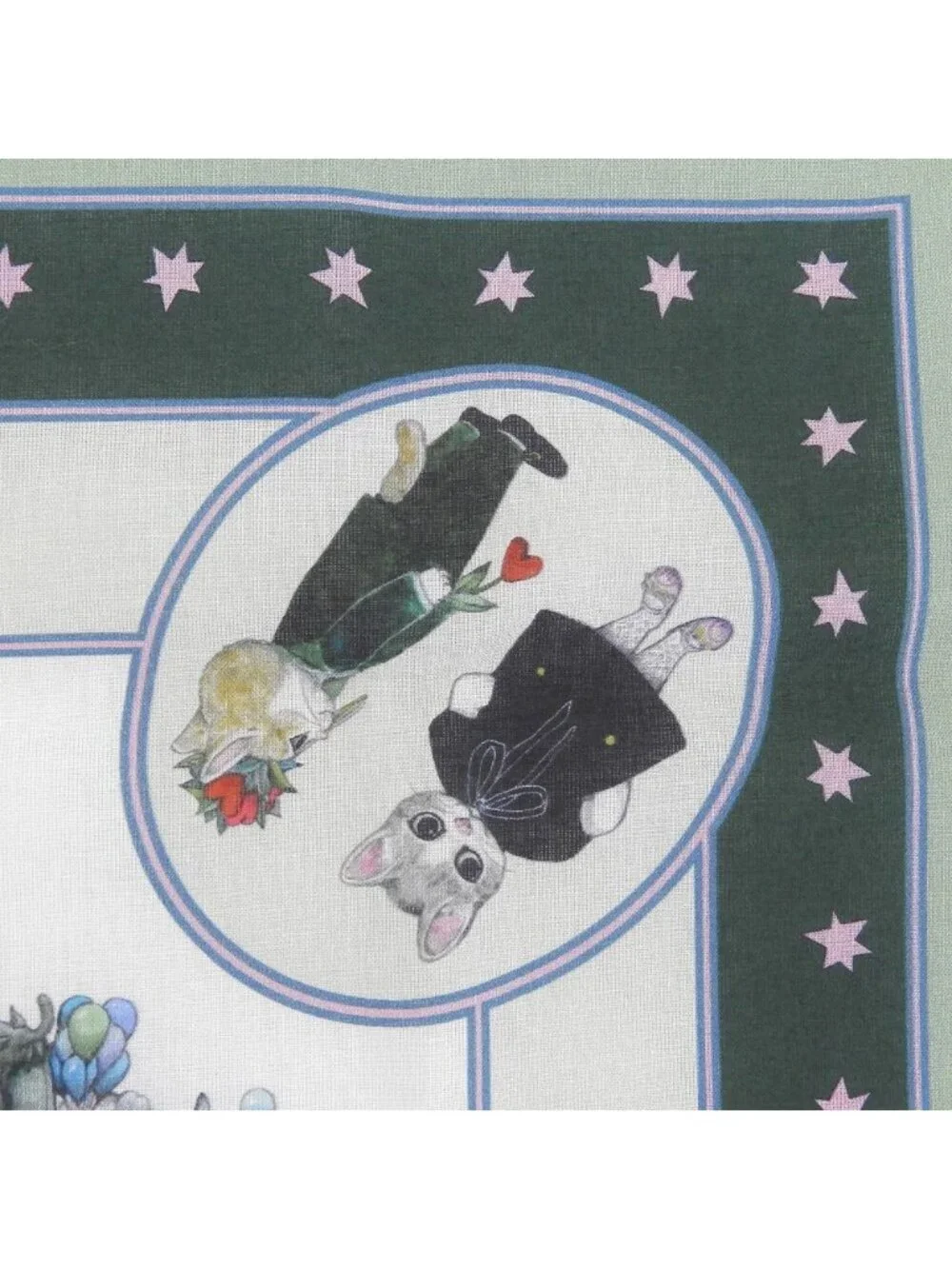 Gucci Released Yuko Higuchi Collaboration Cotton Scarf Handkerchief Green